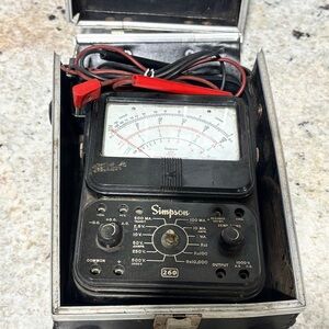 Vintage Simpson 260 (also known as a Volt-Ohm-Milliammeter) READ